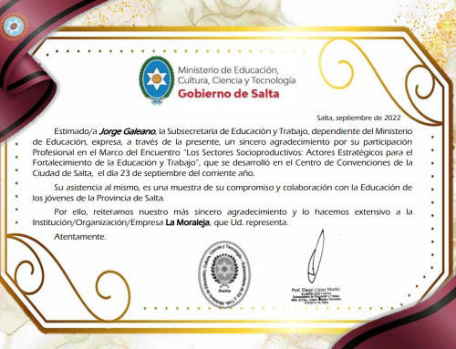 Compromiso y colaboración con la educación en la provincia de Salta